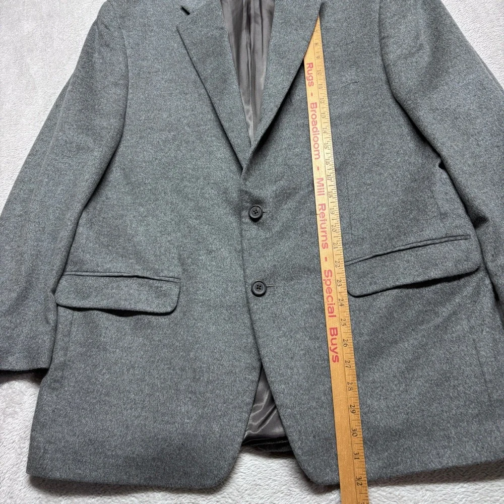 Lauren Ralph Lauren Mens 44R Gray Silk Wool Cashmere Blazer Sport Coat Jacket